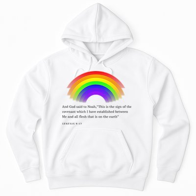 Christian Rainbow Scripture Hoodie