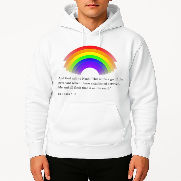 Christian Rainbow Scripture Hoodie