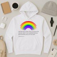 Christian Rainbow Scripture Hoodie