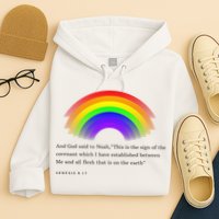 Christian Rainbow Scripture Hoodie