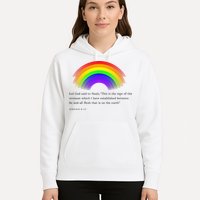 Christian Rainbow Scripture Hoodie