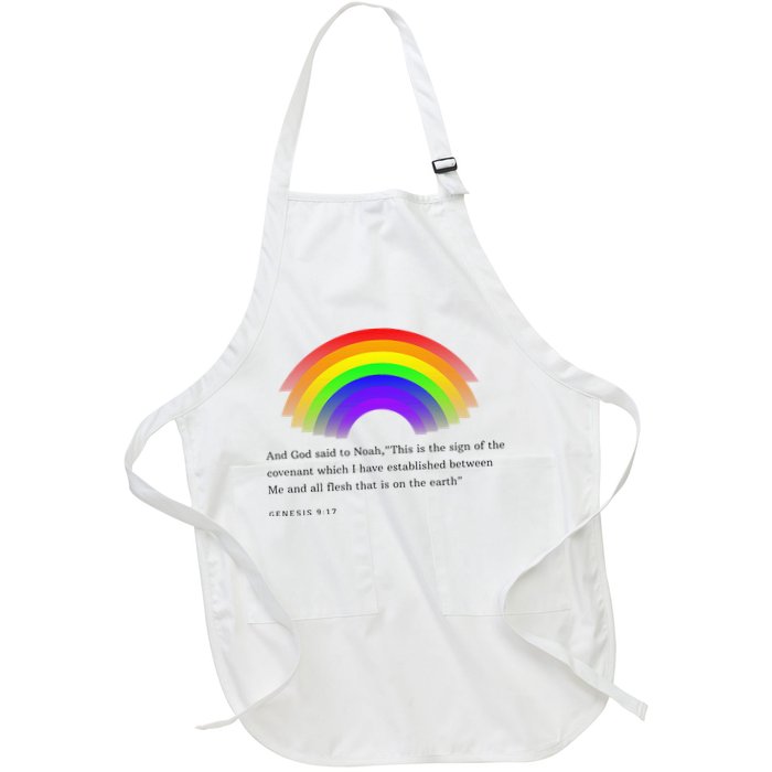 Christian Rainbow Scripture Apron