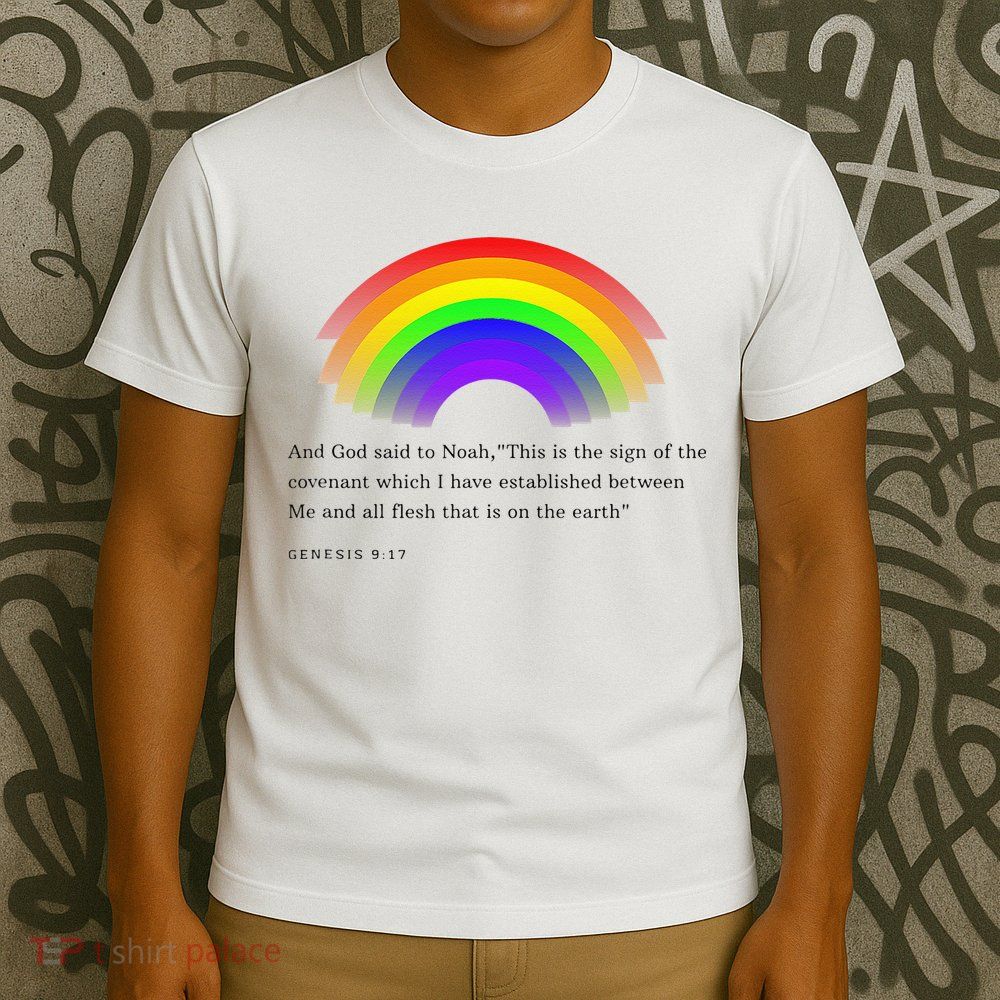 Christian Rainbow Scripture T-Shirt