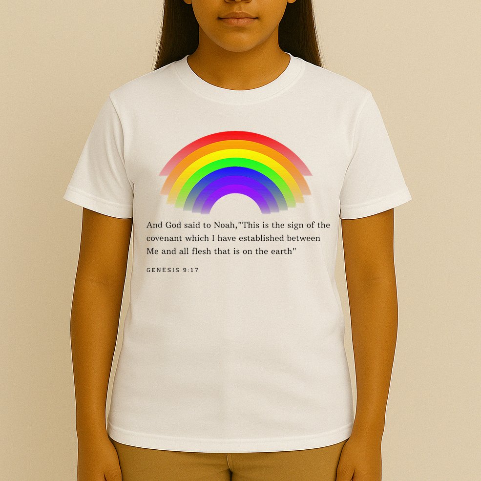 Christian Rainbow Scripture T-Shirt