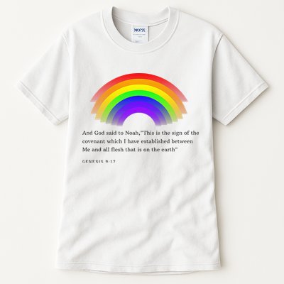 Christian Rainbow Scripture Tall T-Shirt