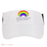 Christian Rainbow Scripture Adult Drive Performance Visor