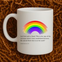 Christian Rainbow Scripture Mug