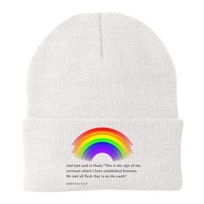 Christian Rainbow Scripture Beanie