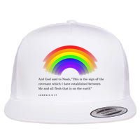 Christian Rainbow Scripture Flatbill Hat