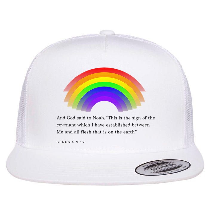 Christian Rainbow Scripture Flatbill Hat