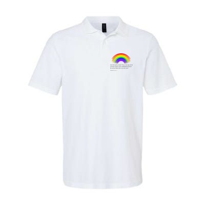 Christian Rainbow Scripture Polo