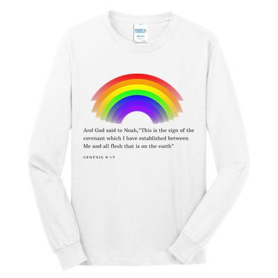 Christian Rainbow Scripture Tall Long Sleeve T-Shirt