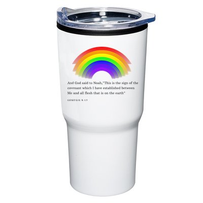 Christian Rainbow Scripture Tumbler