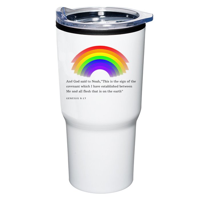 Christian Rainbow Scripture Tumbler