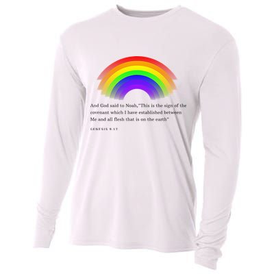 Christian Rainbow Scripture Cooling Performance Long Sleeve Crew