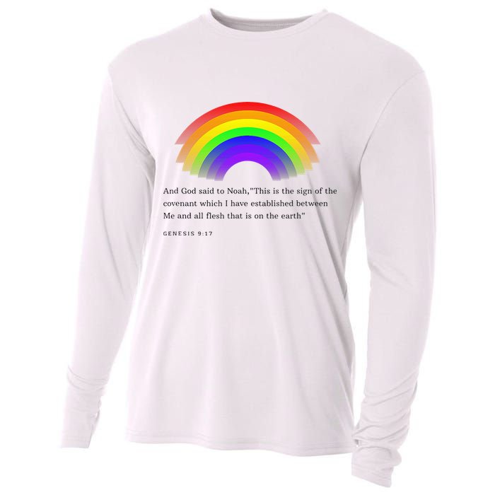 Christian Rainbow Scripture Cooling Performance Long Sleeve Crew