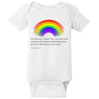 Christian Rainbow Scripture Baby Bodysuit