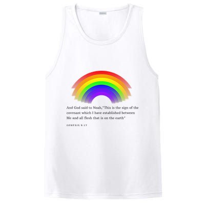 Christian Rainbow Scripture PosiCharge Competitor Tank