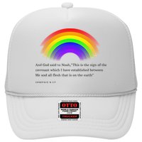 Christian Rainbow Scripture Trucker Hat
