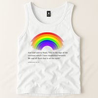 Christian Rainbow Scripture Tank Top