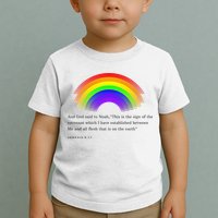 Christian Rainbow Scripture Toddler T-Shirt