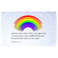 Christian Rainbow Scripture Microfiber Hand Towel