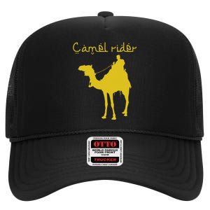 Camel Rider Shriner Noble AAONMS Masons AEAONMS Father's Day High Crown Mesh Back Trucker Hat