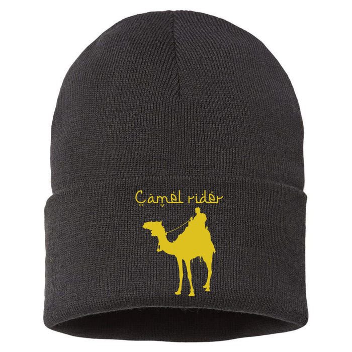 Camel Rider Shriner Noble AAONMS Masons AEAONMS Father's Day Sustainable Knit Beanie