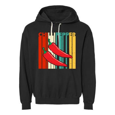 Chillipepper Retro Sunset Garment-Dyed Fleece Hoodie