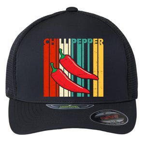 Chillipepper Retro Sunset Flexfit Unipanel Trucker Cap