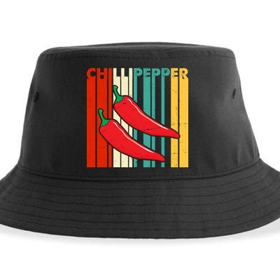 Chillipepper Retro Sunset Sustainable Bucket Hat