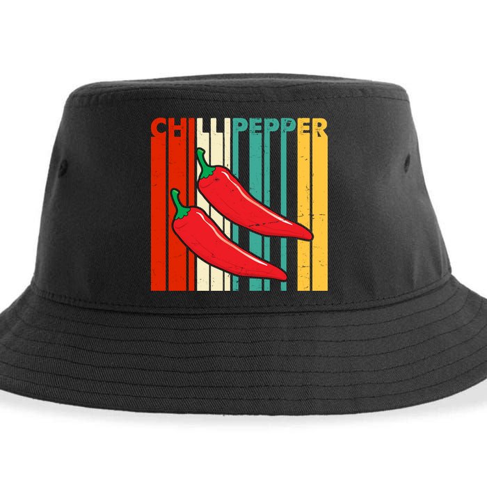 Chillipepper Retro Sunset Sustainable Bucket Hat