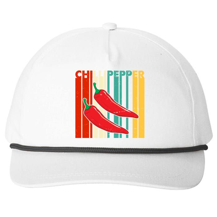 Chillipepper Retro Sunset Snapback Five-Panel Rope Hat