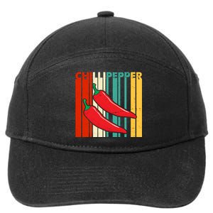 Chillipepper Retro Sunset 7-Panel Snapback Hat