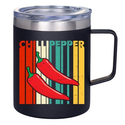 Chillipepper Retro Sunset 12oz Stainless Steel Coffee Mug