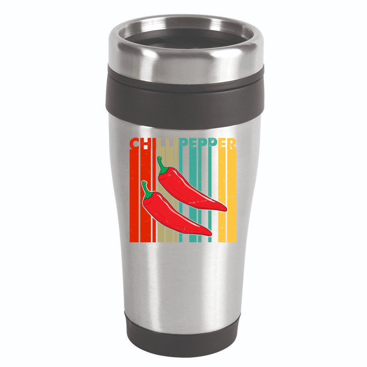 Chillipepper Retro Sunset 16oz Travel Tumbler