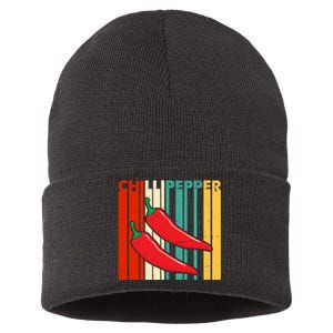 Chillipepper Retro Sunset Sustainable Knit Beanie