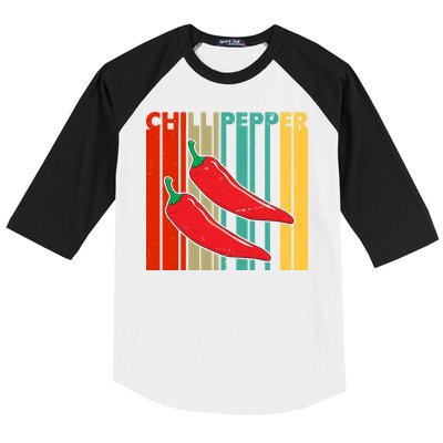 Chillipepper Retro Sunset Baseball Sleeve Shirt