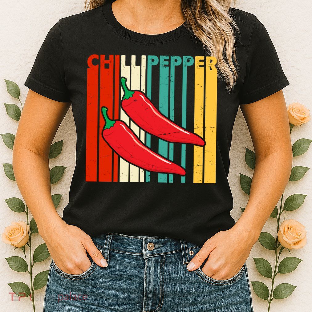 Chillipepper Retro Sunset Womens T-Shirt