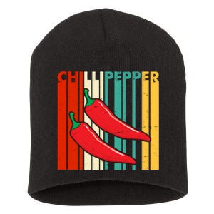 Chillipepper Retro Sunset Short Acrylic Beanie