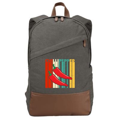 Chillipepper Retro Sunset Cotton Canvas Backpack