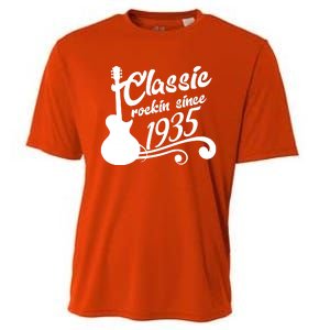 Classic Rockin Since 1935 90th Birthday Cooling Performance Crew T-Shirt