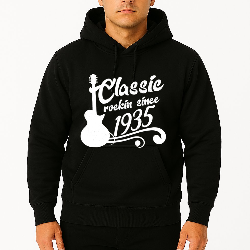 Classic Rockin Since 1935 90th Birthday Hoodie