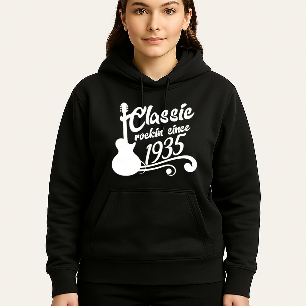Classic Rockin Since 1935 90th Birthday Hoodie