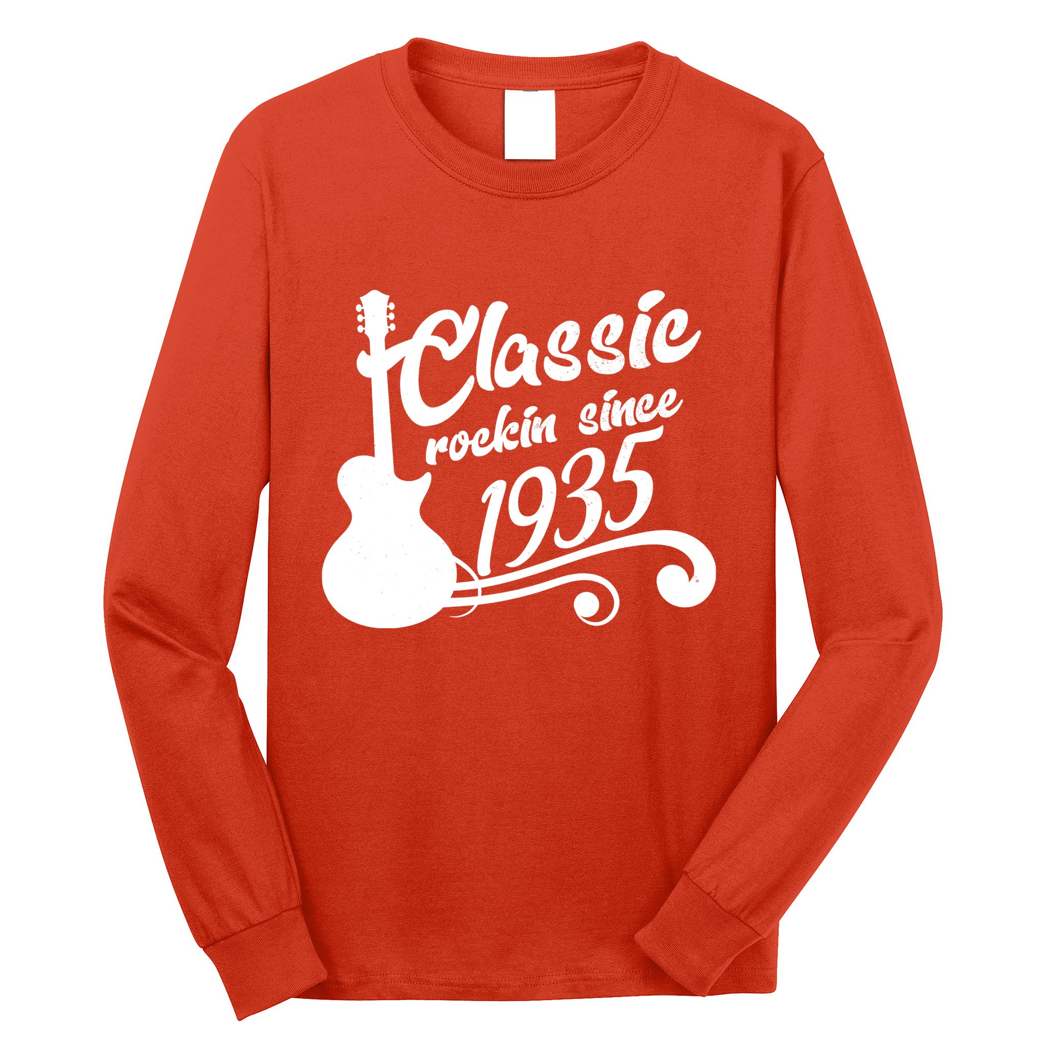 Classic Rockin Since 1935 90th Birthday Long Sleeve Shirt