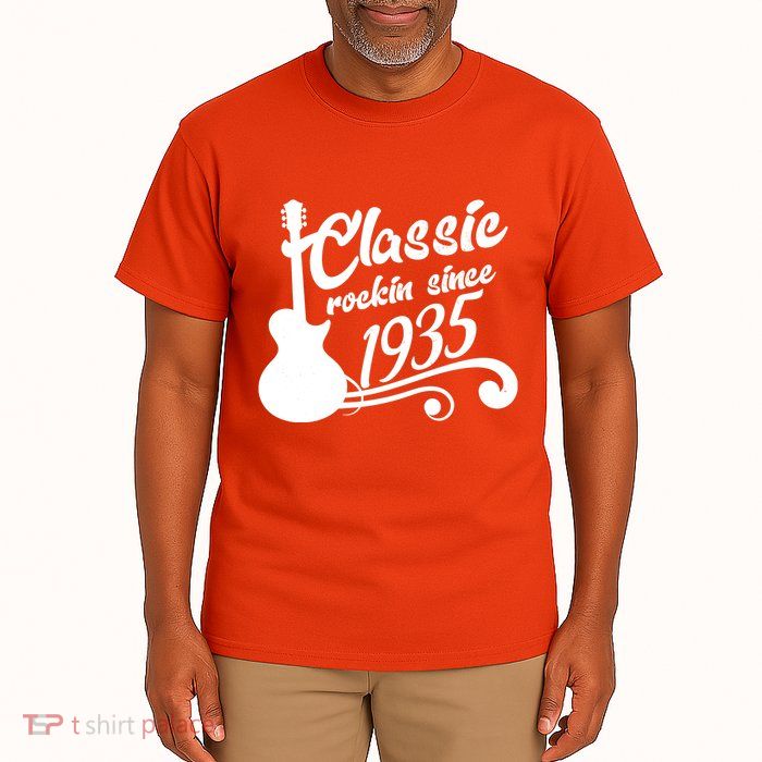 Classic Rockin Since 1935 90th Birthday Tall T-Shirt