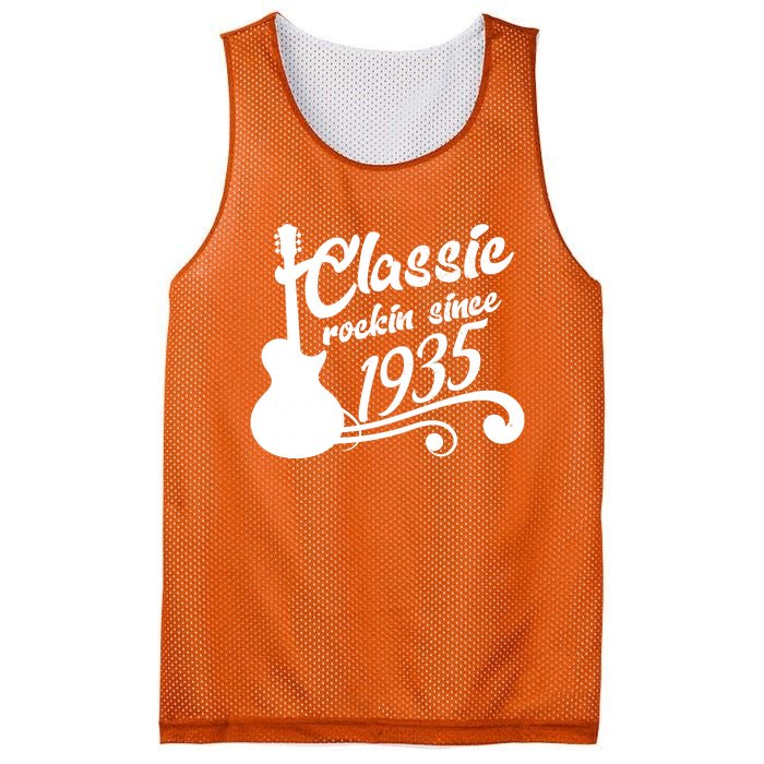 Classic Rockin Since 1935 90th Birthday Mesh Reversible Basketball Jersey Tank