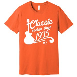 Classic Rockin Since 1935 90th Birthday Premium T-Shirt