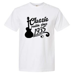 Classic Rockin Since 1935 90th Birthday Garment-Dyed Heavyweight T-Shirt