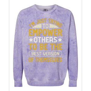 Conflict Resolution Specialist Quote Colorblast Crewneck Sweatshirt